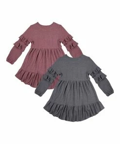 Cheap 👍 Trend Blossoms Dusty Maroon & Dark Gray Waffle-Knit Hi-Low Tunic Set - 👧 Girls 🥰 7 Cheap 👍 Trend Blossoms Dusty Maroon & Dark Gray Waffle-Knit Hi-Low Tunic Set - 👧 Girls 🥰 -Trend Blossoms-shop zu109824355 alt 1 tm1666272112