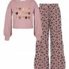 Outlet 🎁 Trend Blossoms Dusty Pink Heart Bishop-Sleeve Top & Leopard Tiered Pants - 👧 Girls ✨ 1 Outlet 🎁 Trend Blossoms Dusty Pink Heart Bishop-Sleeve Top & Leopard Tiered Pants - 👧 Girls ✨ -Trend Blossoms-shop zu109824359 main tm1666272112