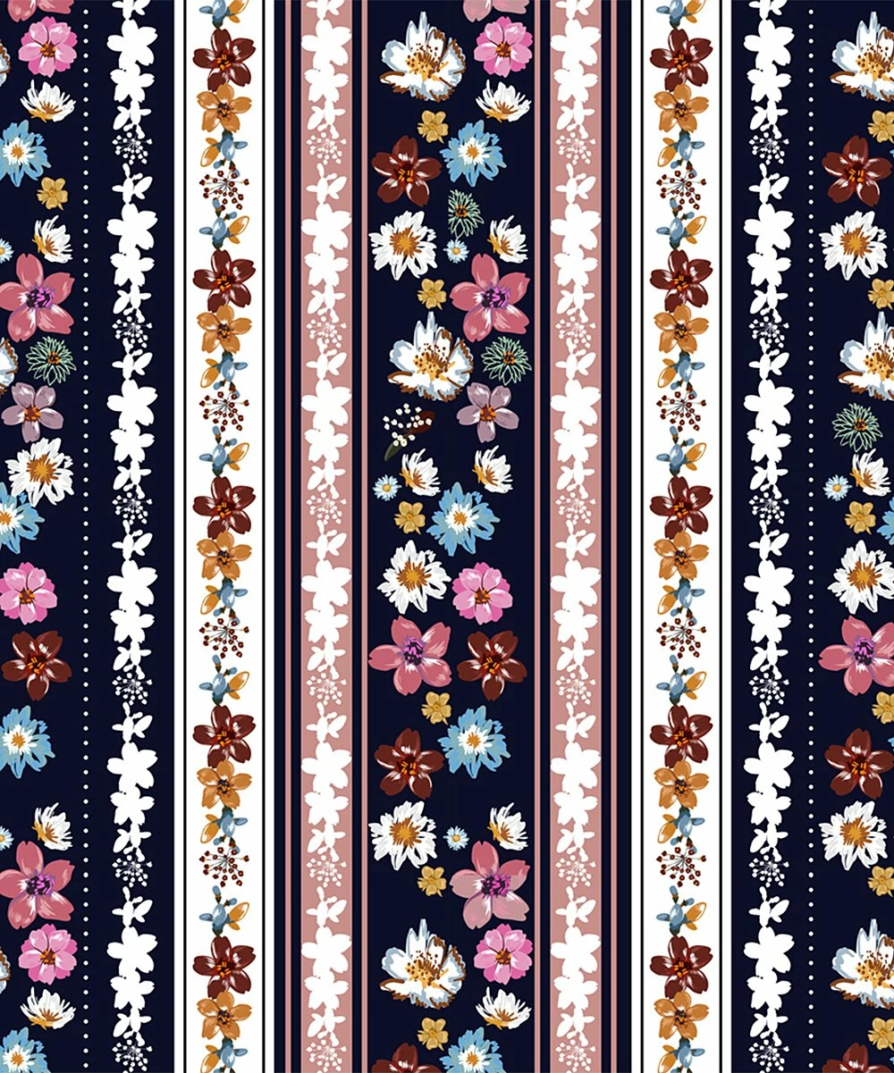 Hot Sale 🌟 Trend Blossoms Dark Navy & Pink Floral Stripe Belted Cape-Sleeve Jumpsuit - 👧 Girls 👏 4 Hot Sale 🌟 Trend Blossoms Dark Navy & Pink Floral Stripe Belted Cape-Sleeve Jumpsuit - 👧 Girls 👏 - Image 2