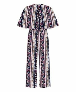 Hot Sale 🌟 Trend Blossoms Dark Navy & Pink Floral Stripe Belted Cape-Sleeve Jumpsuit - 👧 Girls 👏 7 Hot Sale 🌟 Trend Blossoms Dark Navy & Pink Floral Stripe Belted Cape-Sleeve Jumpsuit - 👧 Girls 👏 -Trend Blossoms-shop zu109824361 alt 2 tm1666272112