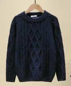 New ✨ Trend Blossoms Navy Cable-Knit Raglan Crewneck Sweater - 👧 Girls 🎉