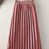 Best deal 👏 Trend Blossoms Pink Velvet Pleated Maxi 👗 Skirt - 👧 Girls ✨ -Trend Blossoms-shop zu109855363 main tm1666453664
