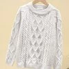 Cheap 🛒 Trend Blossoms White Cable-Knit Raglan Crewneck Sweater - 👧 Girls 🥰 1 Cheap 🛒 Trend Blossoms White Cable-Knit Raglan Crewneck Sweater - 👧 Girls 🥰 -Trend Blossoms-shop zu109863055 main tm1667223243