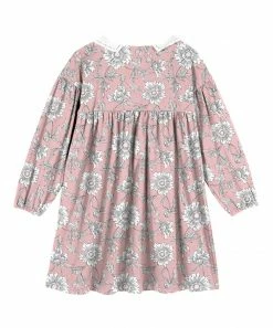Budget 🤩 Trend Blossoms Pink & White Floral Lace-Collar Babydoll 👗 Dress - 👧 Girls ❤️ -Trend Blossoms-shop zu109879797 alt 1 tm1666453664