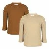 Cheapest 🎉 Trend Blossoms Light Brown & Cream Puff-Sleeve Top Set - 👧 Girls 😉 -Trend Blossoms-shop zu109879804 main tm1666453664