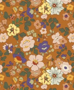 Hot Sale 🥰 Trend Blossoms White & Cinnamon Floral Puff-Sleeve Top Set - 👧 Girls 🛒 -Trend Blossoms-shop zu109886611 alt 2 tm1666453664