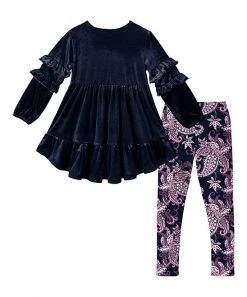 Budget โญ Trend Blossoms Navy Velvet Ruffle Hi-Low Tunic & Royal Fuchsia Floral Leggings - ๐ง Girls ๐ 7 Budget โญ Trend Blossoms Navy Velvet Ruffle Hi-Low Tunic & Royal Fuchsia Floral Leggings - ๐ง Girls ๐ -Trend Blossoms-shop zu110264662 alt 2 tm1667827434