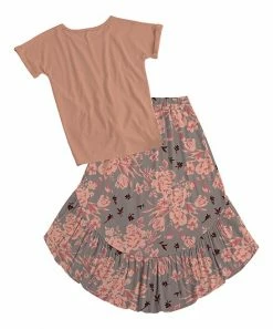 Brand new ๐งจ Trend Blossoms Dusty Coral Knot-Hem Short-Sleeve Tee & Floral Hi-Low ๐ Skirt - ๐ง Girls โ 7 Brand new ๐งจ Trend Blossoms Dusty Coral Knot-Hem Short-Sleeve Tee & Floral Hi-Low ๐ Skirt - ๐ง Girls โ -Trend Blossoms-shop zu110264664 alt 2 tm1667827434