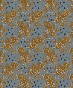 Outlet 🔥 Trend Blossoms Brown Ruffle Sleeveless Top & Dusty Blue Floral Bow Maxi 👗 Skirt - 👧 Girls ⭐ -Trend Blossoms-shop zu110264752 alt 2 tm1667827434