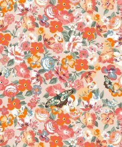 Coupon 💯 Trend Blossoms Dusty Coral Ruffle Long-Sleeve Top & Floral Butterfly Bow-Accent Maxi 👗 Skirt - 👧 Girls 👏 -Trend Blossoms-shop zu110546172 alt 2 tm1668454044