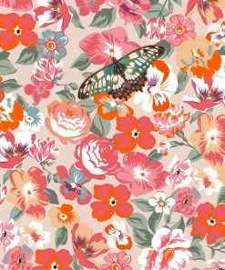 Discount 🧨 Trend Blossoms Orange & Dusty Pink 'Bloom' Rainbow & Floral Butterfly Hoodie Set - 👧 Girls 🌟 -Trend Blossoms-shop zu110546178 alt 2 tm1668454044