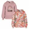 Discount 🧨 Trend Blossoms Orange & Dusty Pink 'Bloom' Rainbow & Floral Butterfly Hoodie Set - 👧 Girls 🌟 -Trend Blossoms-shop zu110546178 main tm1668454044