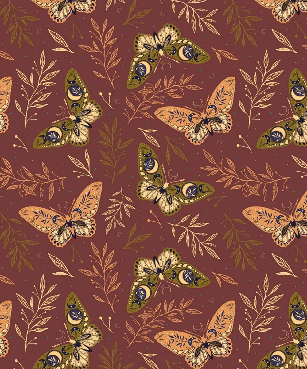 New ๐ฅ Trend Blossoms Rust Red & Apricot Leaf Butterfly Lace-Collar Babydoll ๐ Dress - ๐ง Girls ๐ฅ 5 New ๐ฅ Trend Blossoms Rust Red & Apricot Leaf Butterfly Lace-Collar Babydoll ๐ Dress - ๐ง Girls ๐ฅ - Image 3