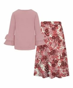 Brand new ๐ Trend Blossoms Dusty Pink Ruffle Long-Sleeve Top & Floral Bow-Accent Maxi ๐ Skirt - ๐ง Girls ๐ 5 Brand new ๐ Trend Blossoms Dusty Pink Ruffle Long-Sleeve Top & Floral Bow-Accent Maxi ๐ Skirt - ๐ง Girls ๐ -Trend Blossoms-shop zu110555215 alt 1 tm1668454044