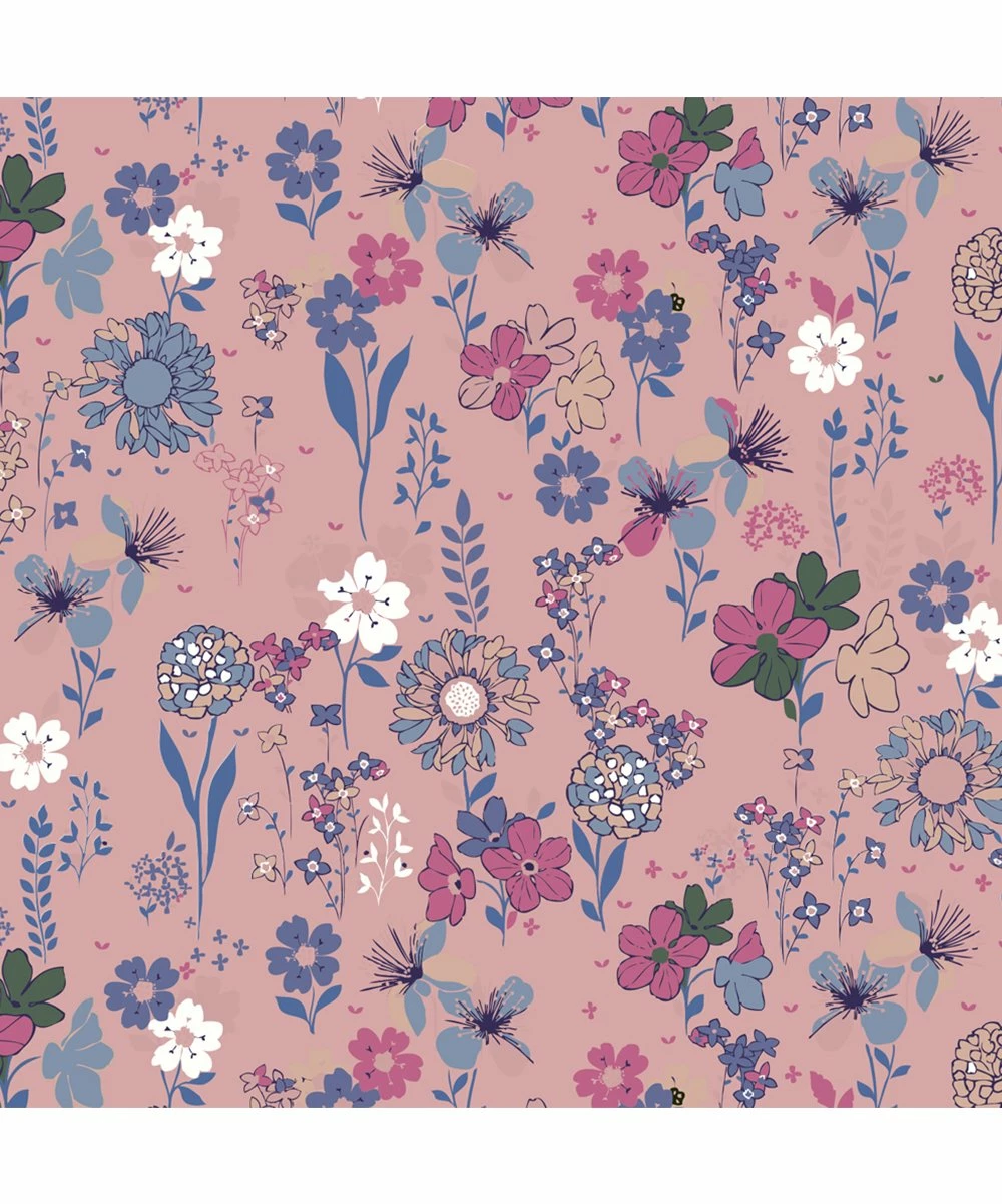 Best Sale ✔️ Trend Blossoms Dusty Pink & Periwinkle Blue Floral Asymmetrical Sleeveless 👗 Dress - 👧 Girls 😍 4 Best Sale ✔️ Trend Blossoms Dusty Pink & Periwinkle Blue Floral Asymmetrical Sleeveless 👗 Dress - 👧 Girls 😍 - Image 2