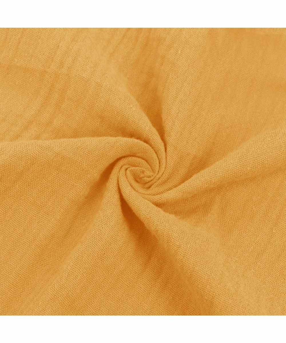 Wholesale ๐ Trend Blossoms Mustard Crinkle Hi-Low Peasant ๐ Dress - ๐ง Girls ๐ 5 Wholesale ๐ Trend Blossoms Mustard Crinkle Hi-Low Peasant ๐ Dress - ๐ง Girls ๐ - Image 3