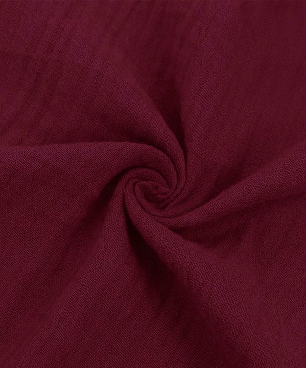 Budget ๐งจ Trend Blossoms Burgundy Crinkle Tiered Puff-Sleeve Peasant ๐ Dress - ๐ง Girls โญ 5 Budget ๐งจ Trend Blossoms Burgundy Crinkle Tiered Puff-Sleeve Peasant ๐ Dress - ๐ง Girls โญ - Image 3