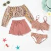 Brand new ✨ Trend Blossoms Cream & Dusty Coral Dots & Stripe 👙 Bikini Set - 👧 Girls ✨ -Trend Blossoms-shop zu110725553 main tm1669072878
