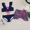 Cheap 🛒 Trend Blossoms Navy & Pink Floral Flutter-Sleeve 👙 Bikini Set - 👧 Girls 👍 2 Cheap 🛒 Trend Blossoms Navy & Pink Floral Flutter-Sleeve 👙 Bikini Set - 👧 Girls 👍 -Trend Blossoms-shop zu110725671 main tm1669072878