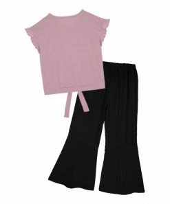 Coupon ๐ฏ Trend Blossoms Pink Floral Peace Sign Knot-Front Top & Black Crinkle Flare Pants - ๐ง Girls ๐ 7 Coupon ๐ฏ Trend Blossoms Pink Floral Peace Sign Knot-Front Top & Black Crinkle Flare Pants - ๐ง Girls ๐ -Trend Blossoms-shop zu110733676 alt 2 tm1668627310
