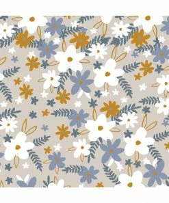 Promo 🎁 Trend Blossoms Dusty Blue & Beige Floral Hi-Low Peasant 👗 Dress - 👧 Girls 🎉 -Trend Blossoms-shop zu110733677 alt 1 tm1668627310