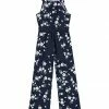 Brand new 🥰 Trend Blossoms Navy & Green Floral Bow-Belted Sleeveless Jumpsuit - 👧 Girls 💯 -Trend Blossoms-shop zu110821268 main tm1668881386