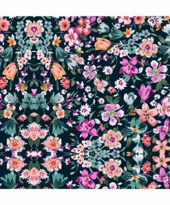 Hot Sale 😍 Trend Blossoms Hot Pink Ruffle-Accent Sleeveless Top & Black Floral Flare Pants - 👧 Girls 🎉 -Trend Blossoms-shop zu110821275 alt 2 tm1668881386