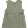 Coupon 🤩 Trend Blossoms Sage Green Stripe Ruffle-Accent Sleeveless Tunic - 👧 Girls 🔥 -Trend Blossoms-shop zu110821345 main tm1668881386