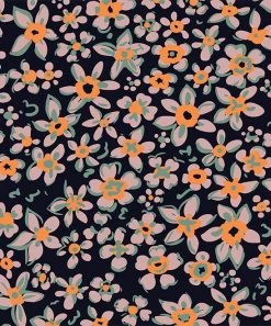 Wholesale 👍 Trend Blossoms Navy Floral Knot-Front Top & Orange Floral Flare Pants - 👧 Girls ✔️ 7 Wholesale 👍 Trend Blossoms Navy Floral Knot-Front Top & Orange Floral Flare Pants - 👧 Girls ✔️ -Trend Blossoms-shop zu111123002 alt 2 tm1669814752