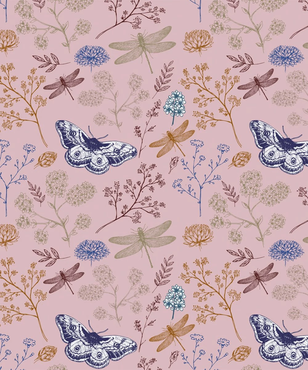 Budget ๐คฉ Trend Blossoms Dusty Pink & Blue Dragonfly & Floral Tie-accent Sleeveless Hi-low ๐ Dress - ๐ง Girls ๐ 5 Budget ๐คฉ Trend Blossoms Dusty Pink & Blue Dragonfly & Floral Tie-accent Sleeveless Hi-low ๐ Dress - ๐ง Girls ๐ - Image 3