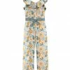 Budget ๐คฉ Trend Blossoms Dusty Turquoise & Orange Floral Leaf Ruffle-yoke Jumpsuit - ๐ง Girls โจ 2 Budget ๐คฉ Trend Blossoms Dusty Turquoise & Orange Floral Leaf Ruffle-yoke Jumpsuit - ๐ง Girls โจ -Trend Blossoms-shop zu111160817 main tm1669738277