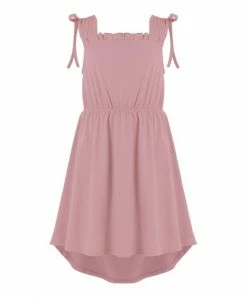Best reviews of ⭐ Trend Blossoms Dusty Pink Tie-accent Sleeveless Hi-low 👗 Dress - 👧 Girls 😍