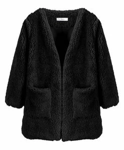 Coupon 🎉 Trend Blossoms Black Fleece Pocket Jacket - 👧 Girls 🎁