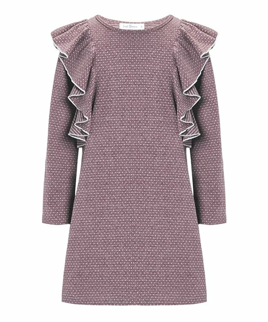 Top 10 ๐ Trend Blossoms Dusty Purple Floral Ruffle-Accent Long-Sleeve ๐ Dress - ๐ง Girls ๐งจ 3 Top 10 ๐ Trend Blossoms Dusty Purple Floral Ruffle-Accent Long-Sleeve ๐ Dress - ๐ง Girls ๐งจ