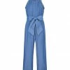 Hot Sale 🤩 Trend Blossoms Blue Bow-Belted Sleeveless Jumpsuit - 👧 Girls 😍 -Trend Blossoms-shop zu82731339 main tm1574181091