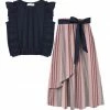 Coupon โ๏ธ Trend Blossoms Dark Navy Ruffle-Accent Top & Pink Stripe Belted A-Line ๐ Skirt - ๐ง Girls ๐ 1 Coupon โ๏ธ Trend Blossoms Dark Navy Ruffle-Accent Top & Pink Stripe Belted A-Line ๐ Skirt - ๐ง Girls ๐ -Trend Blossoms-shop zu88252677 main tm1595885573