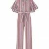 Best reviews of ✔️ Trend Blossoms Pink & Red Stripe Flutter-Sleeve V-Neck Jumpsuit - 👧 Girls 💯 2 Best reviews of ✔️ Trend Blossoms Pink & Red Stripe Flutter-Sleeve V-Neck Jumpsuit - 👧 Girls 💯 -Trend Blossoms-shop zu89994354 main tm1602283153