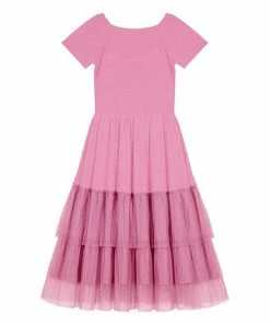 Buy 💯 Trend Blossoms Pink Tiered Tulle A-Line 👗 Dress - 👧 Girls 😉 6 Buy 💯 Trend Blossoms Pink Tiered Tulle A-Line 👗 Dress - 👧 Girls 😉 -Trend Blossoms-shop zu97873984 alt 1 tm1626791757