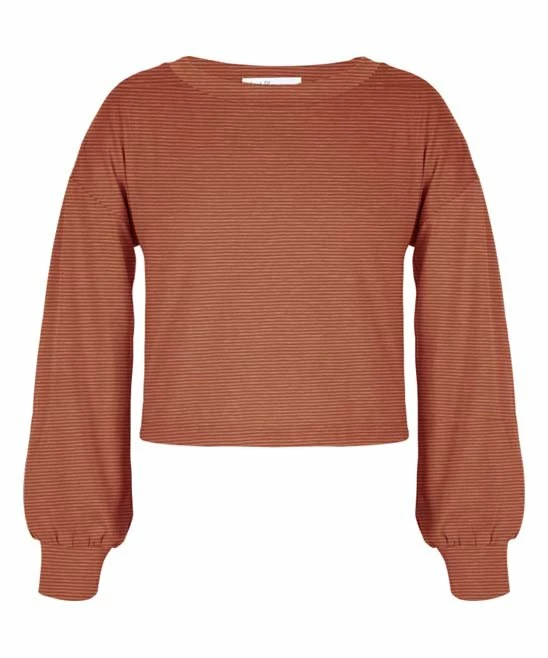 Wholesale 😍 Trend Blossoms Orange Bishop-Sleeve Crewneck Top - 👧 Girls 🤩 3 Wholesale 😍 Trend Blossoms Orange Bishop-Sleeve Crewneck Top - 👧 Girls 🤩