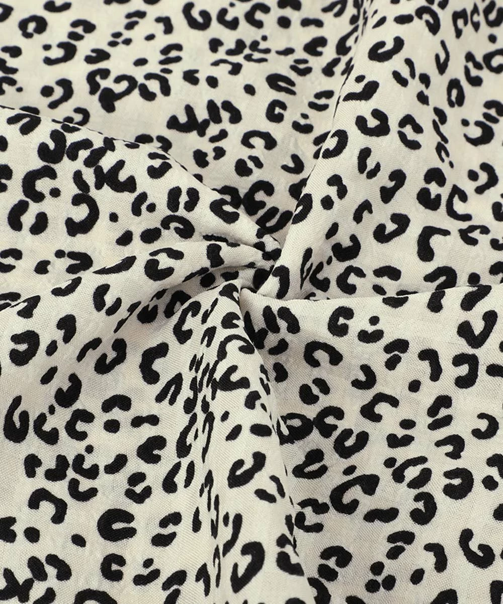 Deals ๐ Trend Blossoms Cream & Black Leopard Ruffle-Sleeve Tie-Front Crewneck Top - ๐ง Girls ๐ 5 Deals ๐ Trend Blossoms Cream & Black Leopard Ruffle-Sleeve Tie-Front Crewneck Top - ๐ง Girls ๐ - Image 3